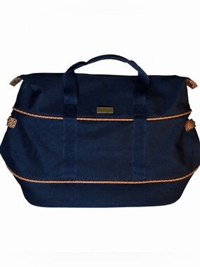 Tommy Bahama Navy Expandable Weekender Duffel Travel Bag
